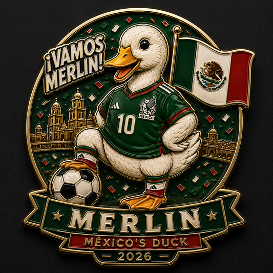 Mexico Merlin the Duck 2026 Collectible Pin - Limited Edition